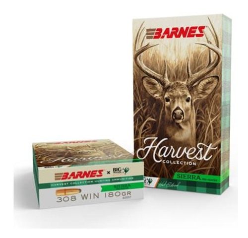 Barnes Harvest Sierra Pro-Hunter Rifle Ammunition .308 Win 180gr RN 2650 fp view 3