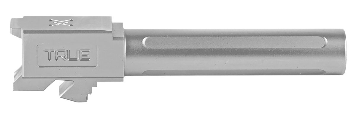 True Precision TPG19BX Glock 9mm Luger 4in Fluted Satin Stainless Steel, Fi