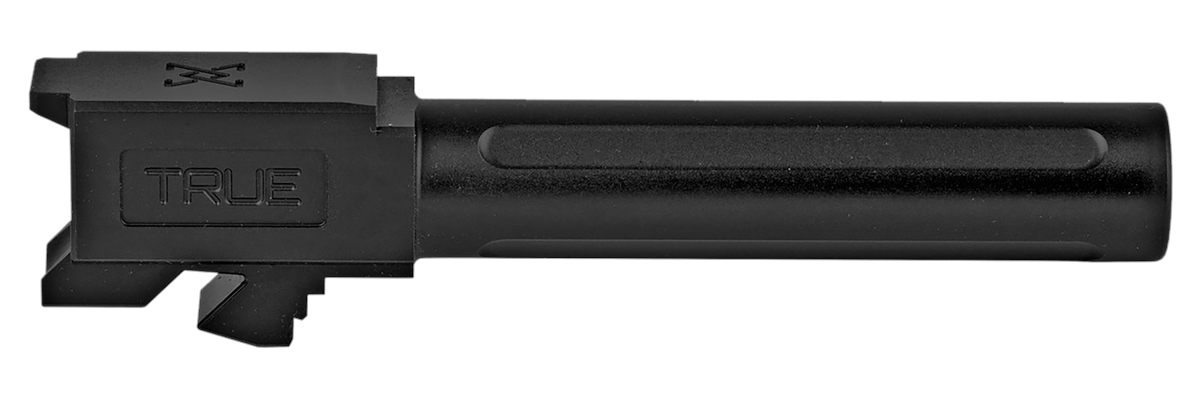 True Precision TPG19BXBL Glock 9mm Luger 4in Fluted Black Nitride Stainless