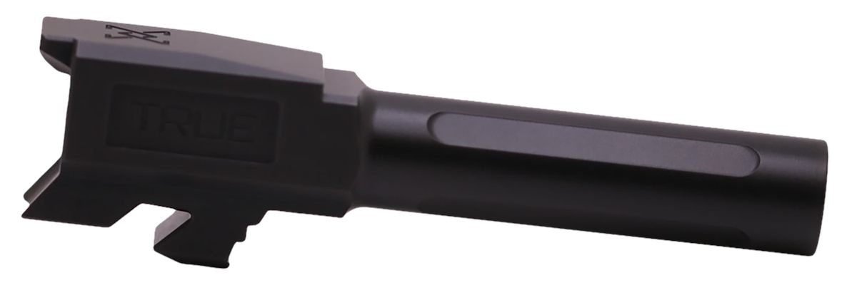 True Precision TPG43BXBL Glock 9mm Luger 3.40in Fluted Black Nitride Stainl