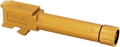 TRUE PRECISION FOR GLOCK 26 BARREL THREADED GOLD TIN