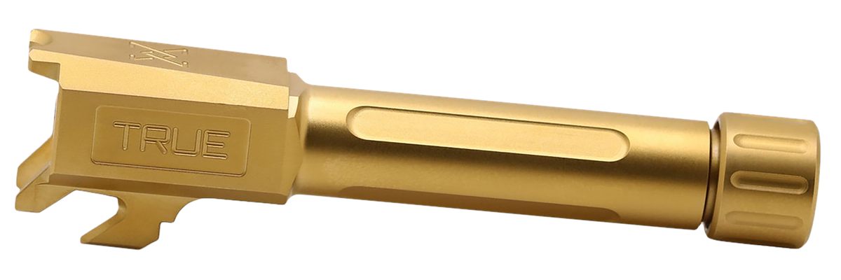 True Precision TPSHCBXTG Springfield 9mm Luger 3.10in Threaded Gold TiN Sta