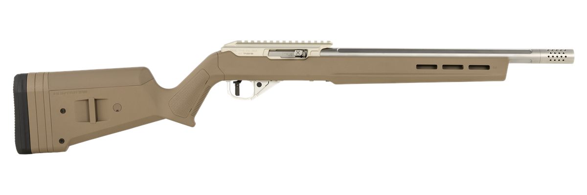 True Precision TP1022FDE3SS TP/22 22 LR 16in Match Grade Barrel, Clear Coat
