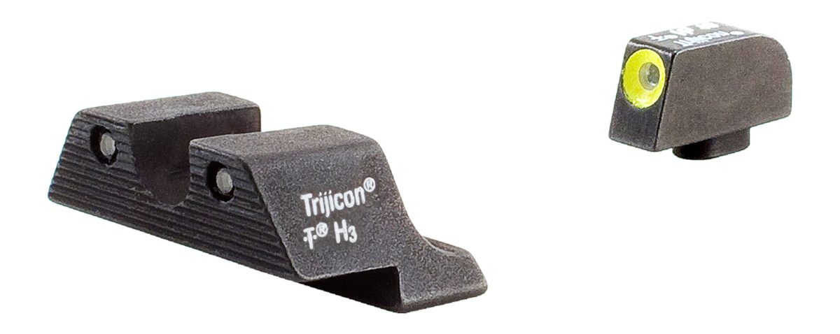 Trijicon 600540 HD Night Sights Green/Tritium Yellow Outline Front Tritium