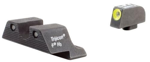 Trijicon GL104Y HD Night Sight Set with Yellow Outline for Glock Pistols view 2