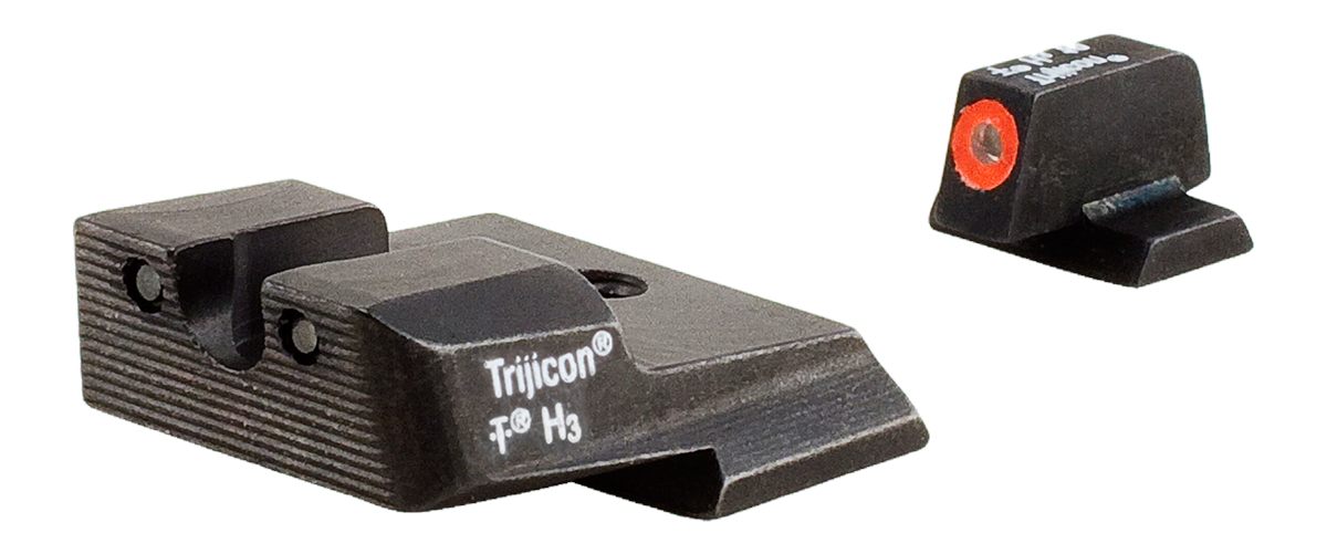 Trijicon 600556 HD Night Sights Green/Tritium Orange Outline Front Tritium