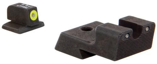 Trijicon CA128Y Novak HD Night Sight Set, Low Mount Dovetail Cut, Yellow Fr view 2