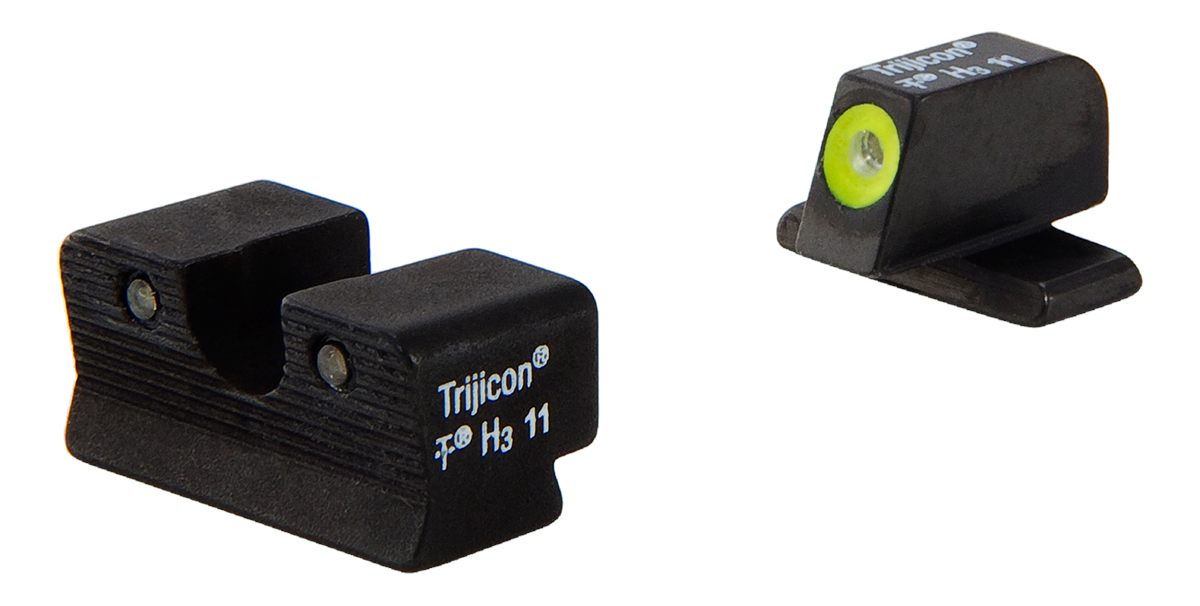 Trijicon Sig P220/229 HD Night Set, Yellow Front view 2