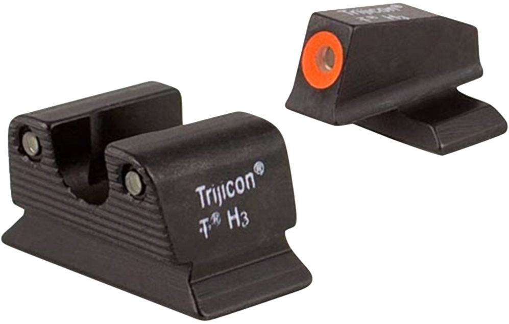 Trijicon 600624 HD Night Sights Green/Tritium Orange Outline Front Tritium