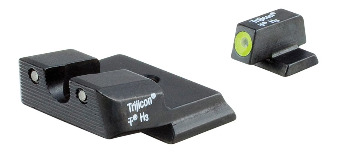 Trijicon S W M P Shield HD Night Sight Set, Yellow Front Outline