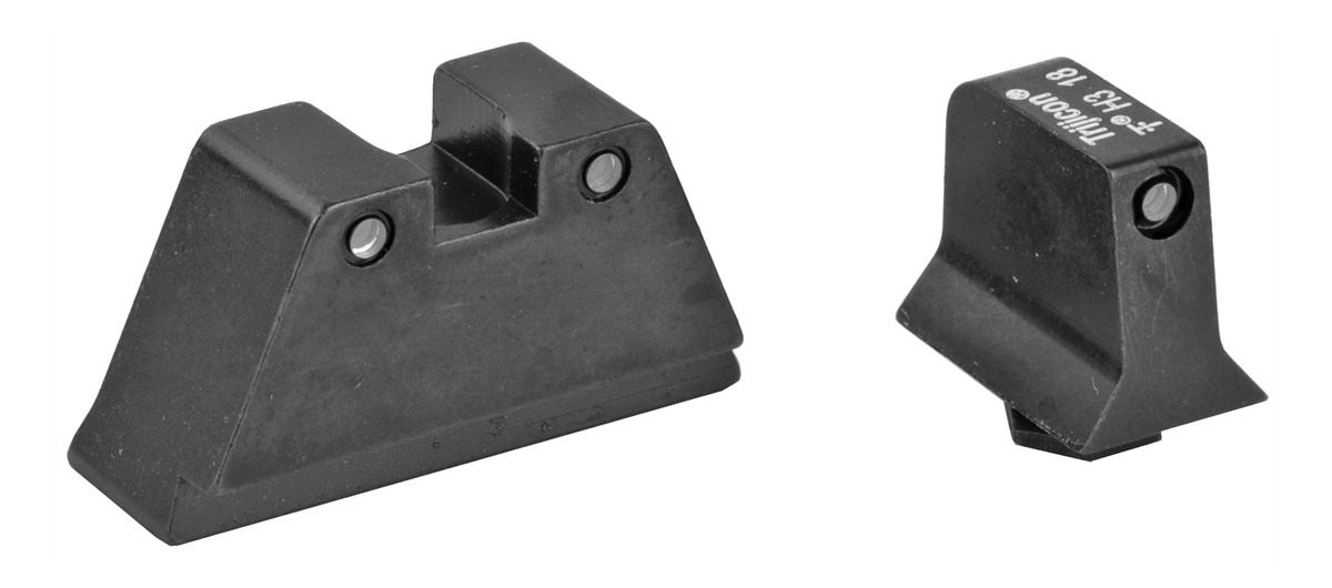 Trijicon GL204-C-600698 Bright Tough Night Sight Suppressor Set, Glock 20/2