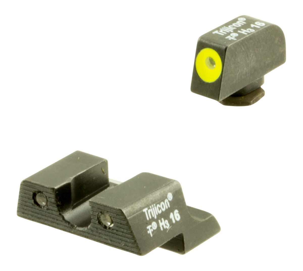 Trijicon 600784 HD Night Sights Green/Tritium Yellow Outline Front Tritium