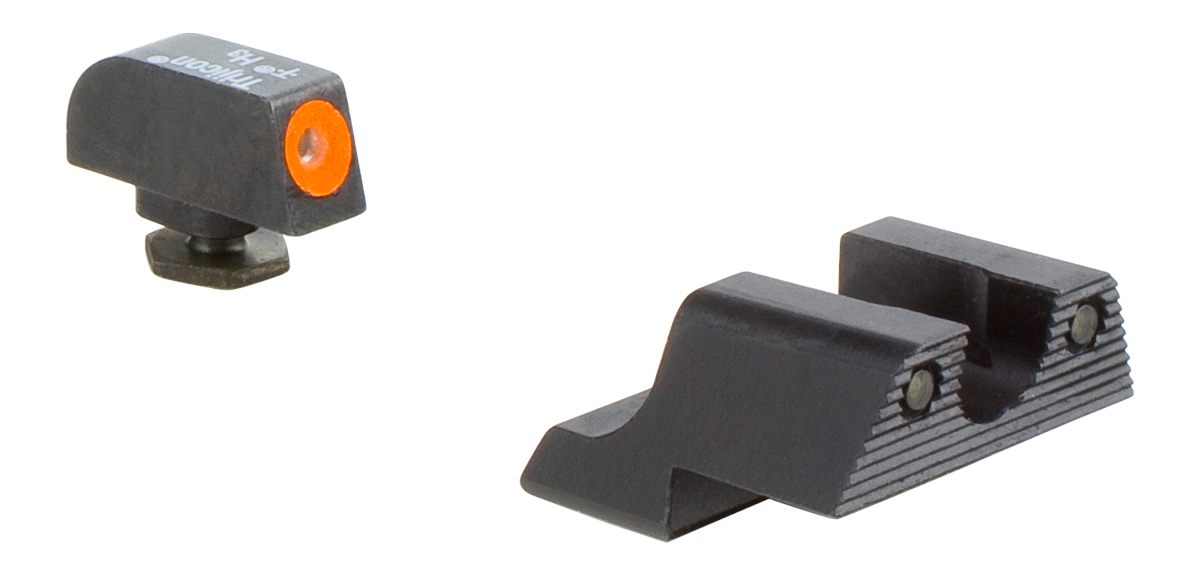 Trijicon 600785 HD Night Sights Green/Tritium Orange Outline Front Tritium