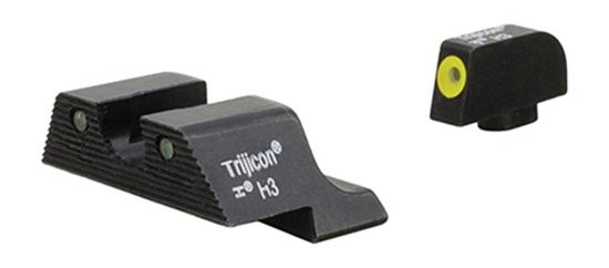 Trijicon 600835 HD XR Night Sights Green/Tritium Yellow Outline Front Triti view 2
