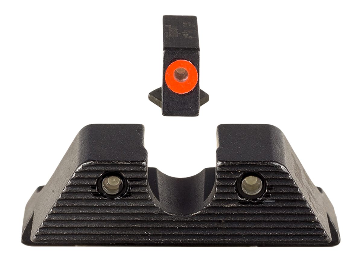 Trijicon 600846 HD XR Night Sight Set Green Tritium/Orange Outline Front, R
