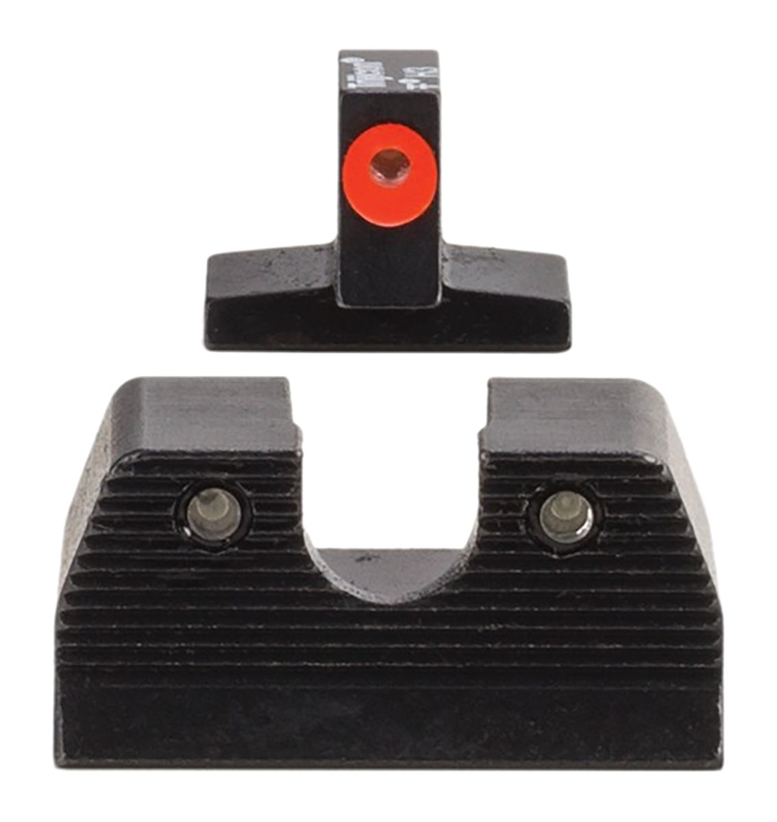 Trijicon 600891 HD XR Night Sight Set Green Tritium/Orange Outline Front, R