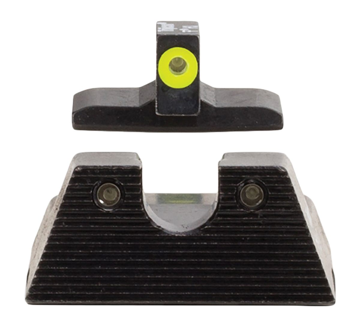 Trijicon 600895 HD XR Night Sight Set Green Tritium/Yellow Outline Front, R