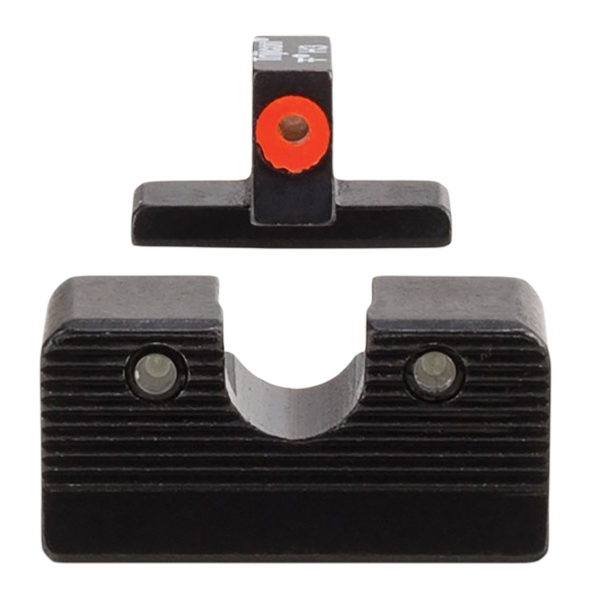 Trijicon 601000 HD XR Night Sight Set Green Tritium/Orange Outline Front, R