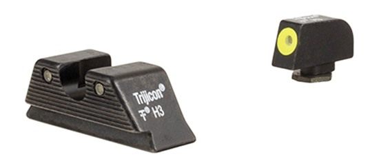 Trijicon HD Night Sight MOS Fit Rear Yellow Front view 2