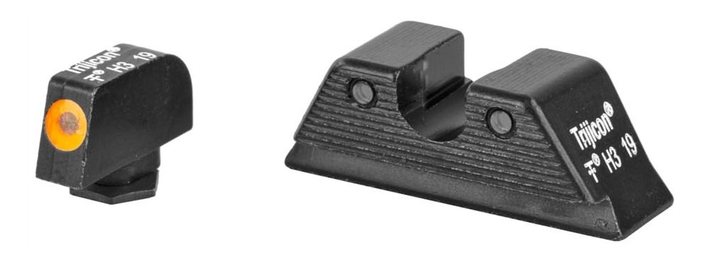 Trijicon HD XR Night Sight Set, MOS Fit Rear, Glock 17, 17L, 19, 22, 23, 24 view 2