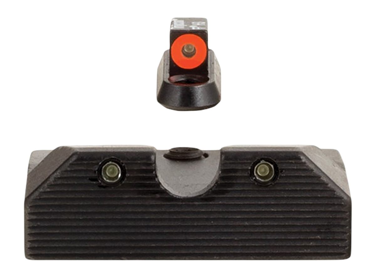 Trijicon 601081 HD XR Night Sight Set Green Tritium/Orange Outline Front, R