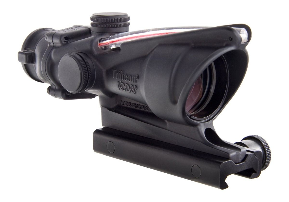 Trijicon Acog 4 X 32 Scope Dual Illuminated Chevron .223 Ballistic Reticle