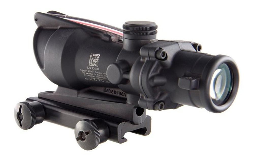 Trijicon Acog 4 X 32 Scope Dual Illuminated Chevron .223 Ballistic Reticle view 4