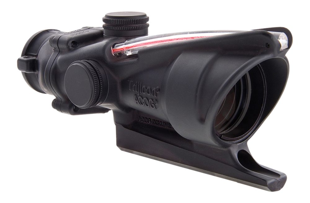 Trijicon ACOG Rifle Scope 4X 32 Red Dual Illum Triangle Matte BAC TA31A