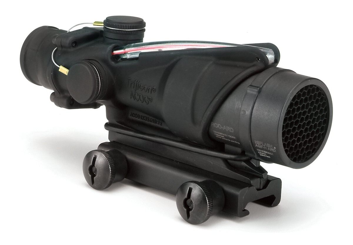 Trijicon 4x32 ACOG RCO with Dual Illuminated Red Chevron and TA51 Mount