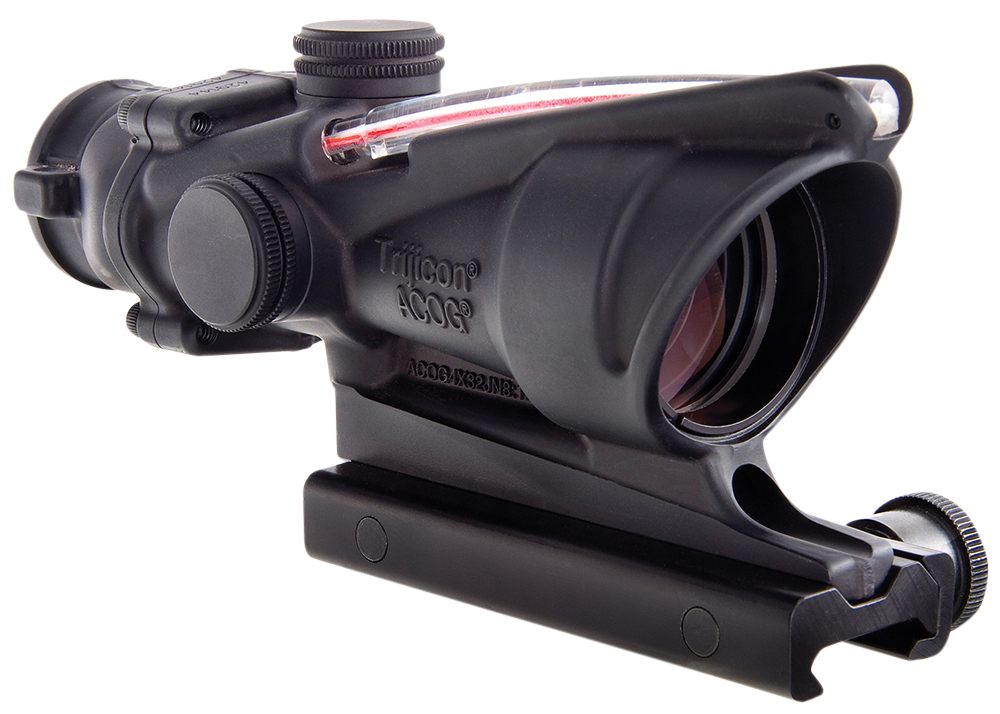Trijicon 100219 ACOG Black Hardcoat Anodized 4x32mm Illuminated Red Horsesh