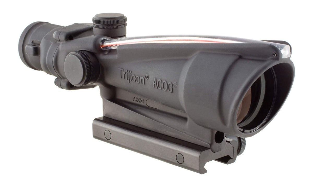 Trijicon ACOG Rifle Scope, 3.5X35, Red Horseshoe Reticle .223, with TA51 Mo