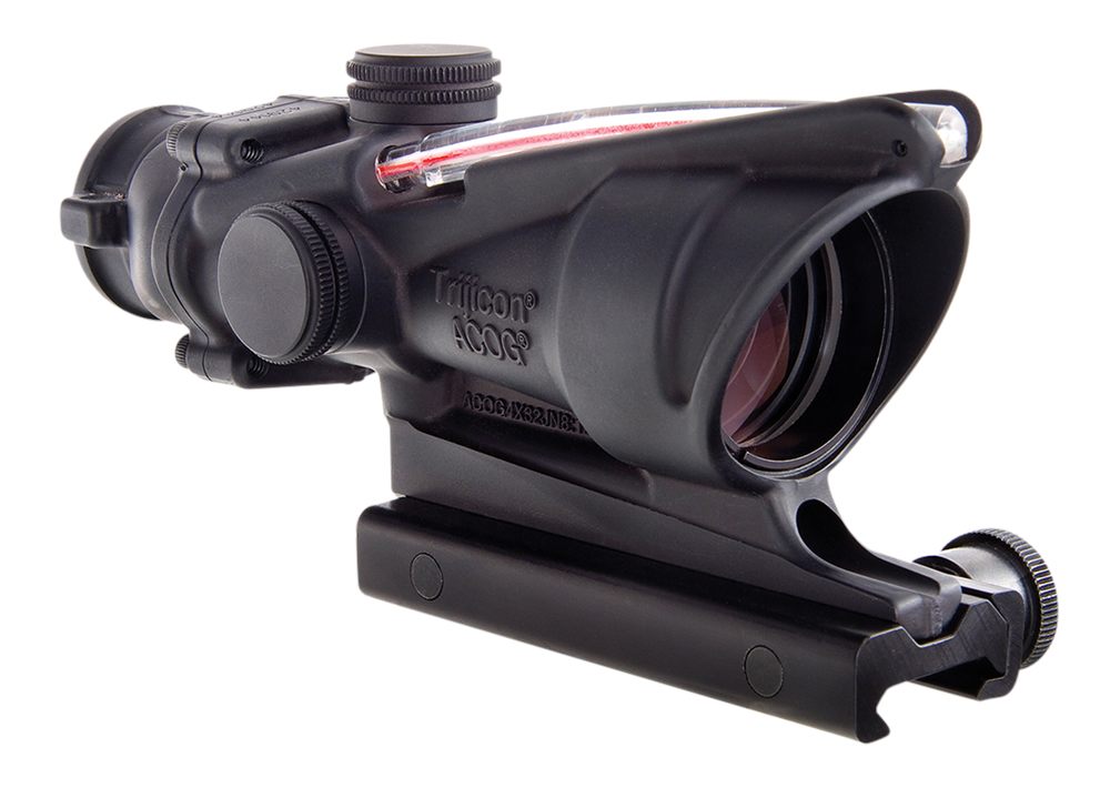 Trijicon 100220 ACOG Black Hardcoat Anodized 4x32mm Illuminated Red Horsesh