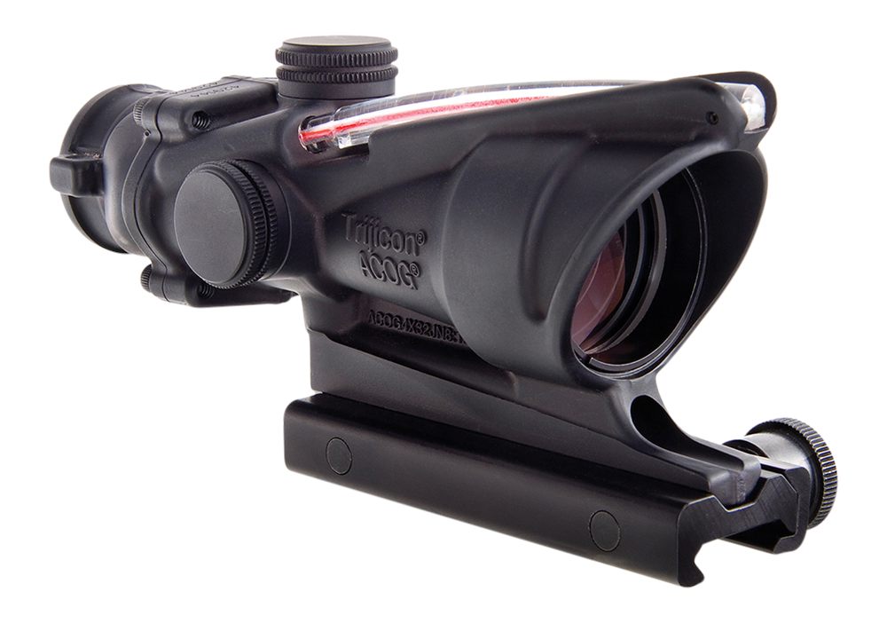 Trijicon 100233 ACOG Black Hardcoat Anodized 4x32mm Illuminated Red Crossha