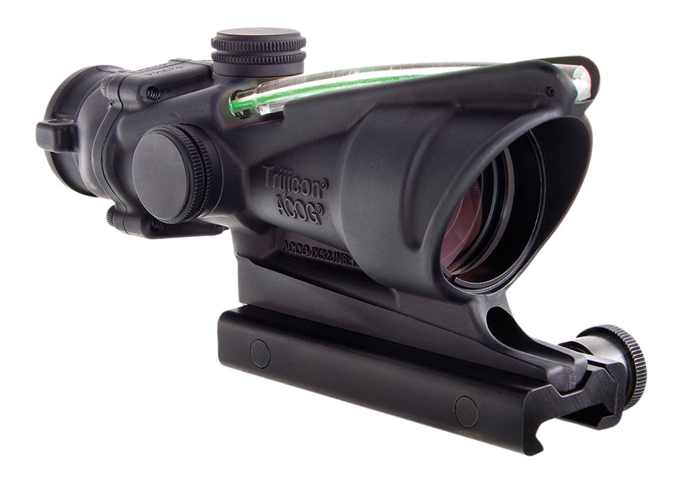 Trijicon 100229 ACOG Black Hardcoat Anodized 4x 32mm Illuminated Green Chev