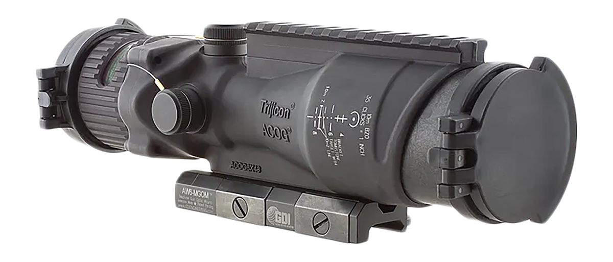 Trijicon 100016 ACOG w/TA75 Mount Matte Black 6x48mm Illuminated Green Hors
