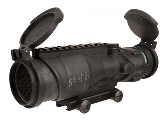 Trijicon 100016 ACOG w/TA75 Mount Matte Black 6x48mm Illuminated Green Hors view 2