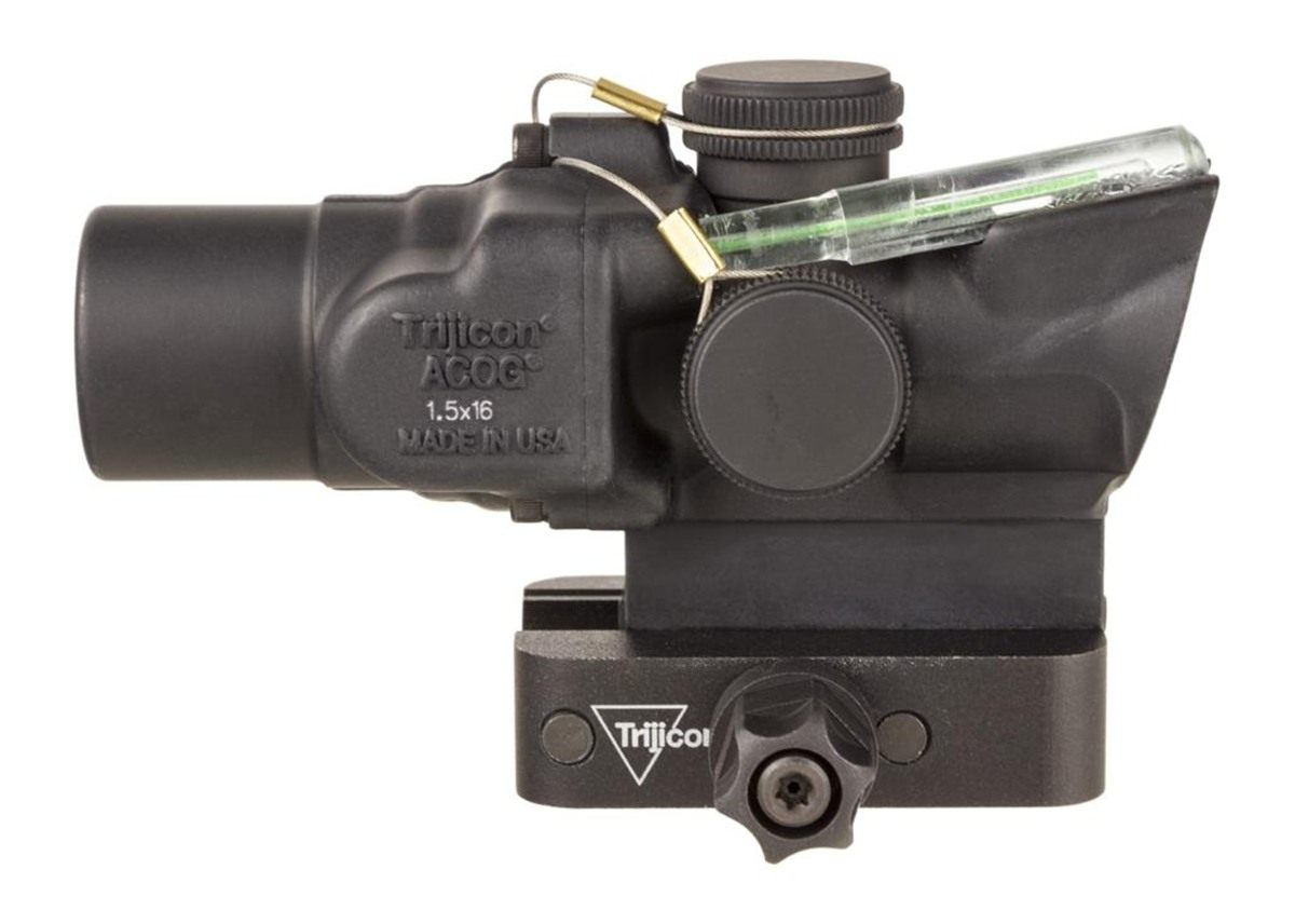 Trijicon 400329 ACOG TA44 Matte Black Anodized 1.5x16mm Illuminated Green C view 2