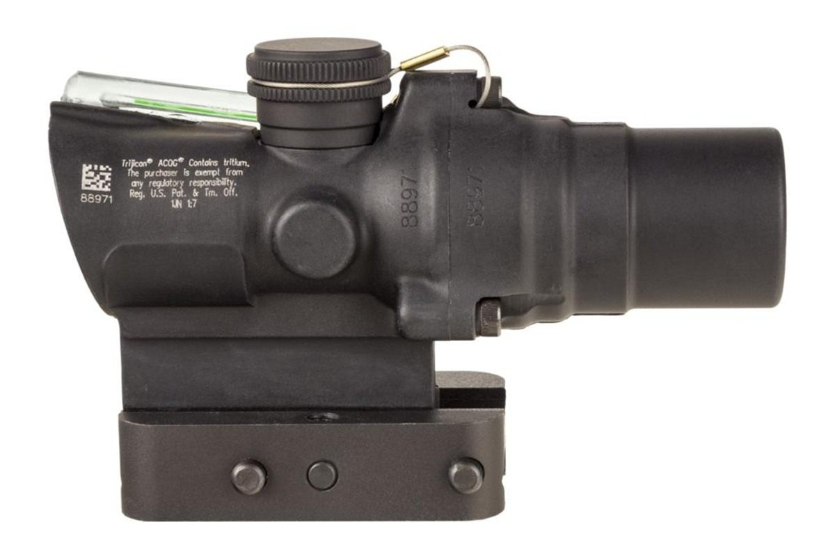 Trijicon 400329 ACOG TA44 Matte Black Anodized 1.5x16mm Illuminated Green C view 3