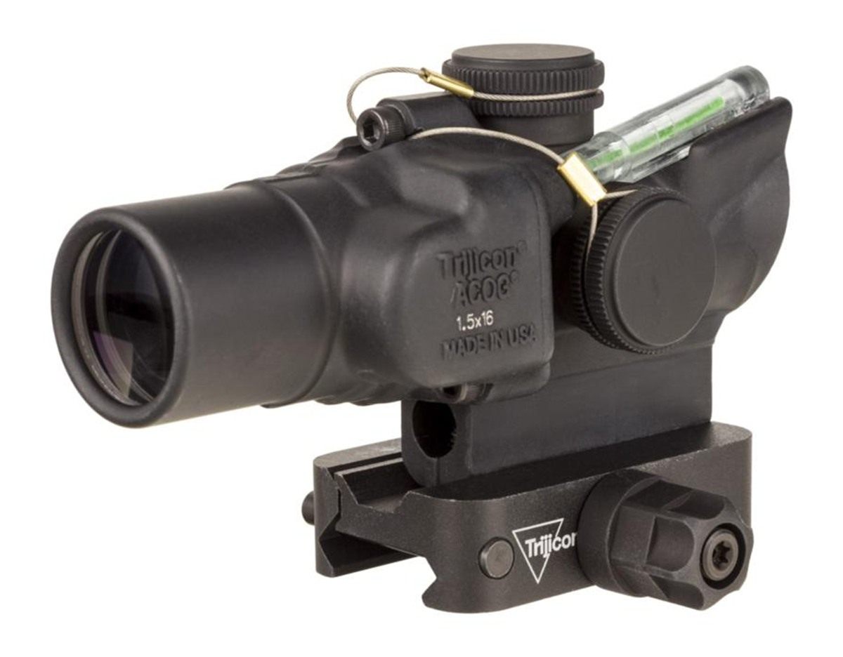 Trijicon 400329 ACOG TA44 Matte Black Anodized 1.5x16mm Illuminated Green C view 6