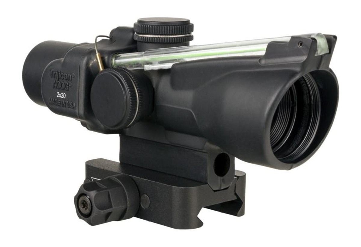 Trijicon Compact ACOG 2x20 Rifle Scope Green Crosshair Reticle Illuminated view 4