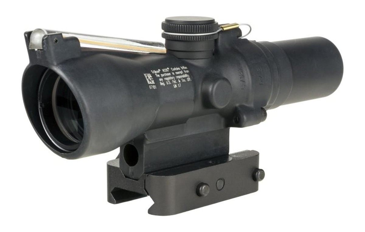 TrijiconInc Compact ACOG 1.5x24 Rifle Scope Amber 8 MOA Triangle Reticle Il view 4