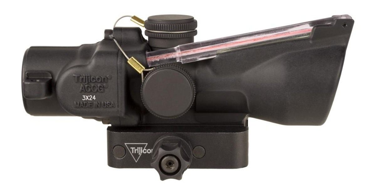 Trijicon Compact ACOG 3x24 Rifle Scope Low Height Red Crosshair .223/55gr.