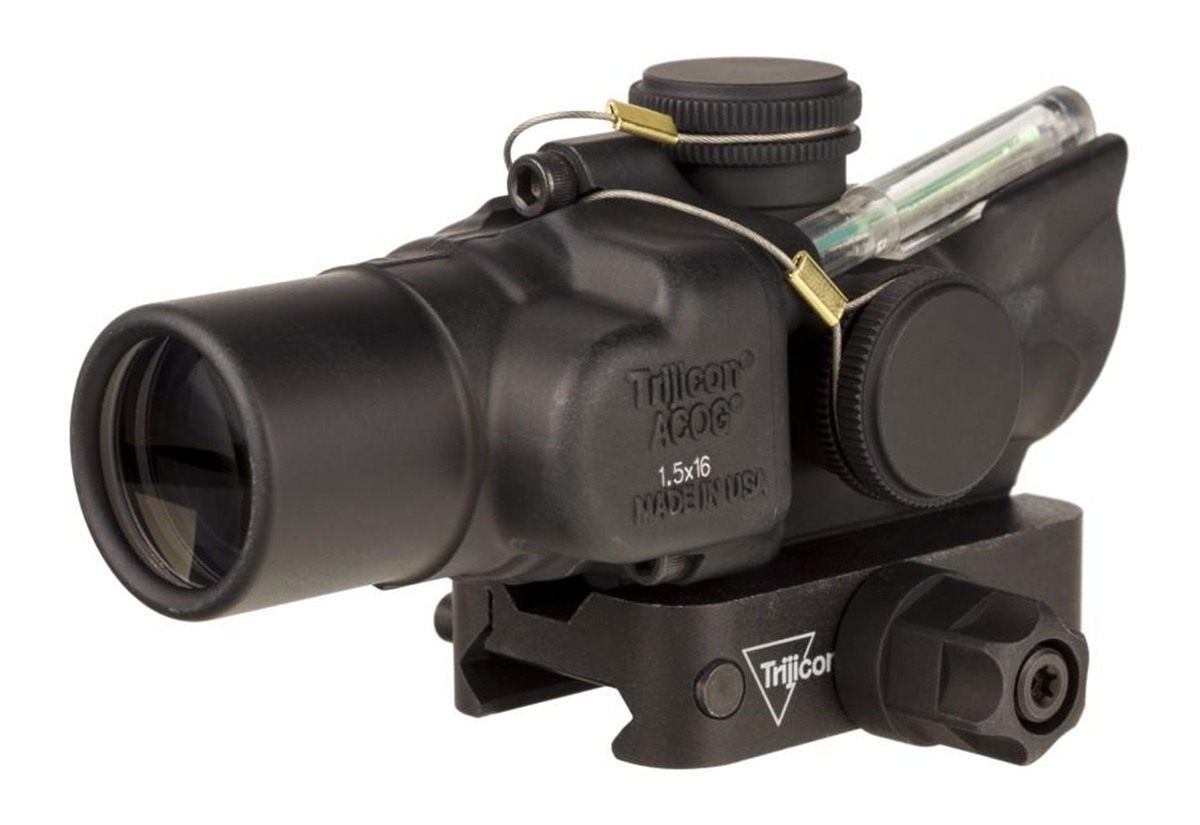 Trijicon Compact ACOG 1.5x16S Rifle Scope Low Height Green Ring 2MOA CDR Il view 4