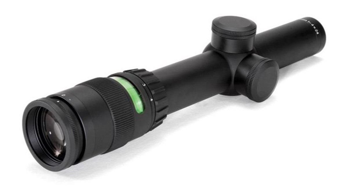 Trijicon TR24 AccuPoint 1-4x24 Riflescope German 4 Crosshair with Green Dot view 3
