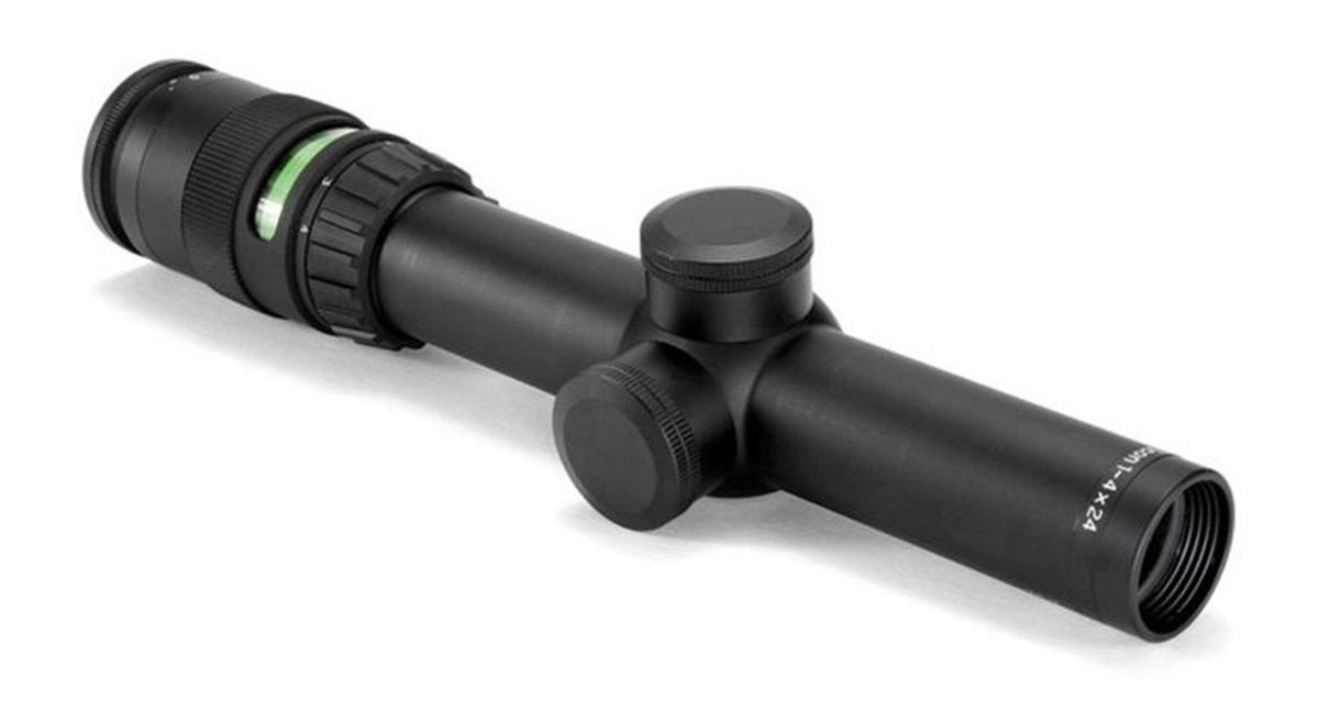 Trijicon TR24 AccuPoint 1-4x24 Riflescope German 4 Crosshair with Green Dot view 4