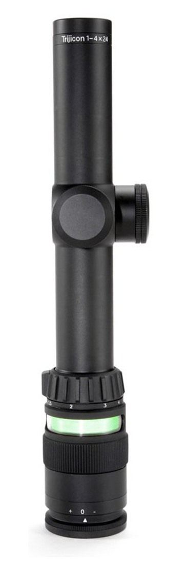 Trijicon TR24 AccuPoint 1-4x24 Riflescope German 4 Crosshair with Green Dot view 6