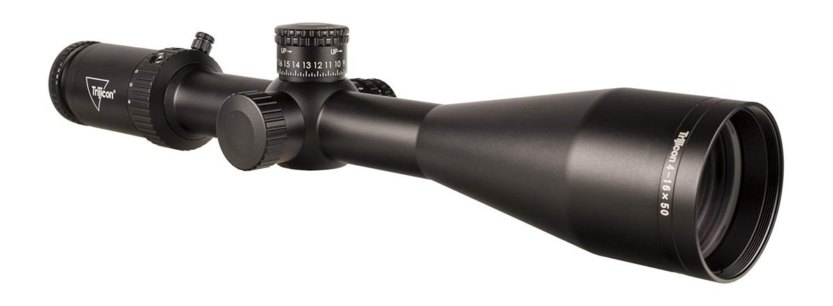 Trijicon Credo HX 4-16x50 Second Focal Plane (SFP) Riflescope with Red MOA Center Dot Reticle, 30mm Tube, Satin Black