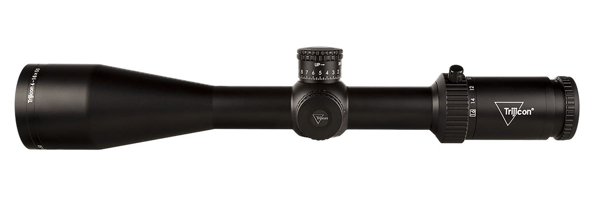 Trijicon Credo HX 4-16x50 Second Focal Plane (SFP) Riflescope with Red MOA Center Dot Reticle, 30mm Tube, Satin Black view 2
