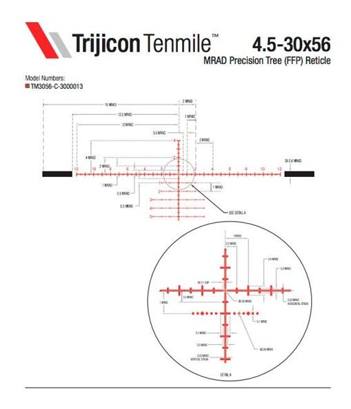 TRIJICON TENMILE 4.5-30X56 FFP MRAD view 7