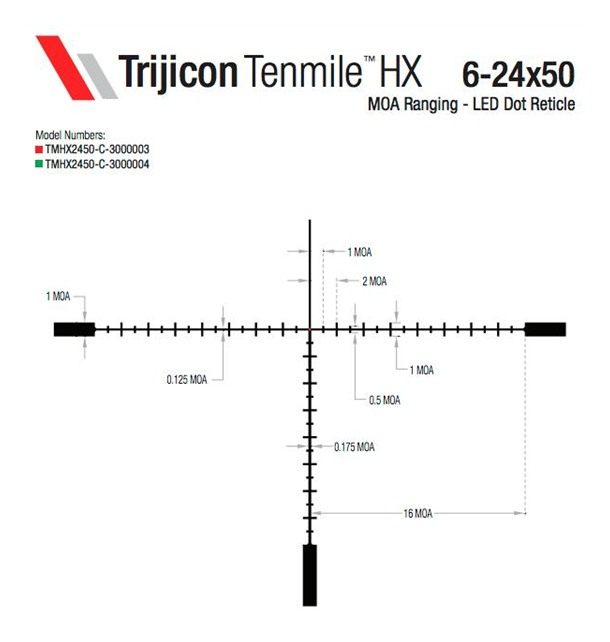 TRIJICON TENMILE HX 6-24X50 MOA GRN view 4